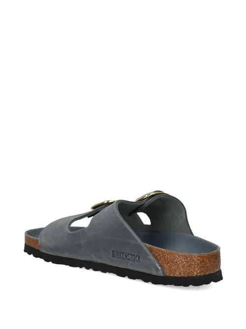 Ciabatte Birkenstock Arizona Big Buckle in pelle oliata color grigio basalto BIRKENSTOCK | ARIZONA BIG1032071
